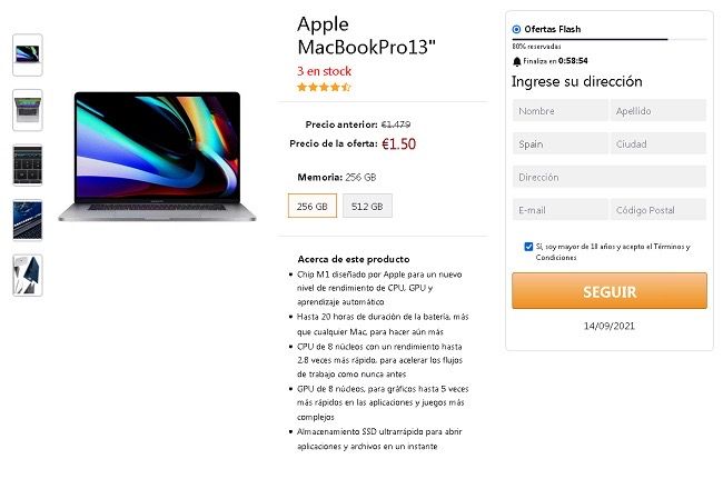 pagina macbook premio (Imagen-OSI)