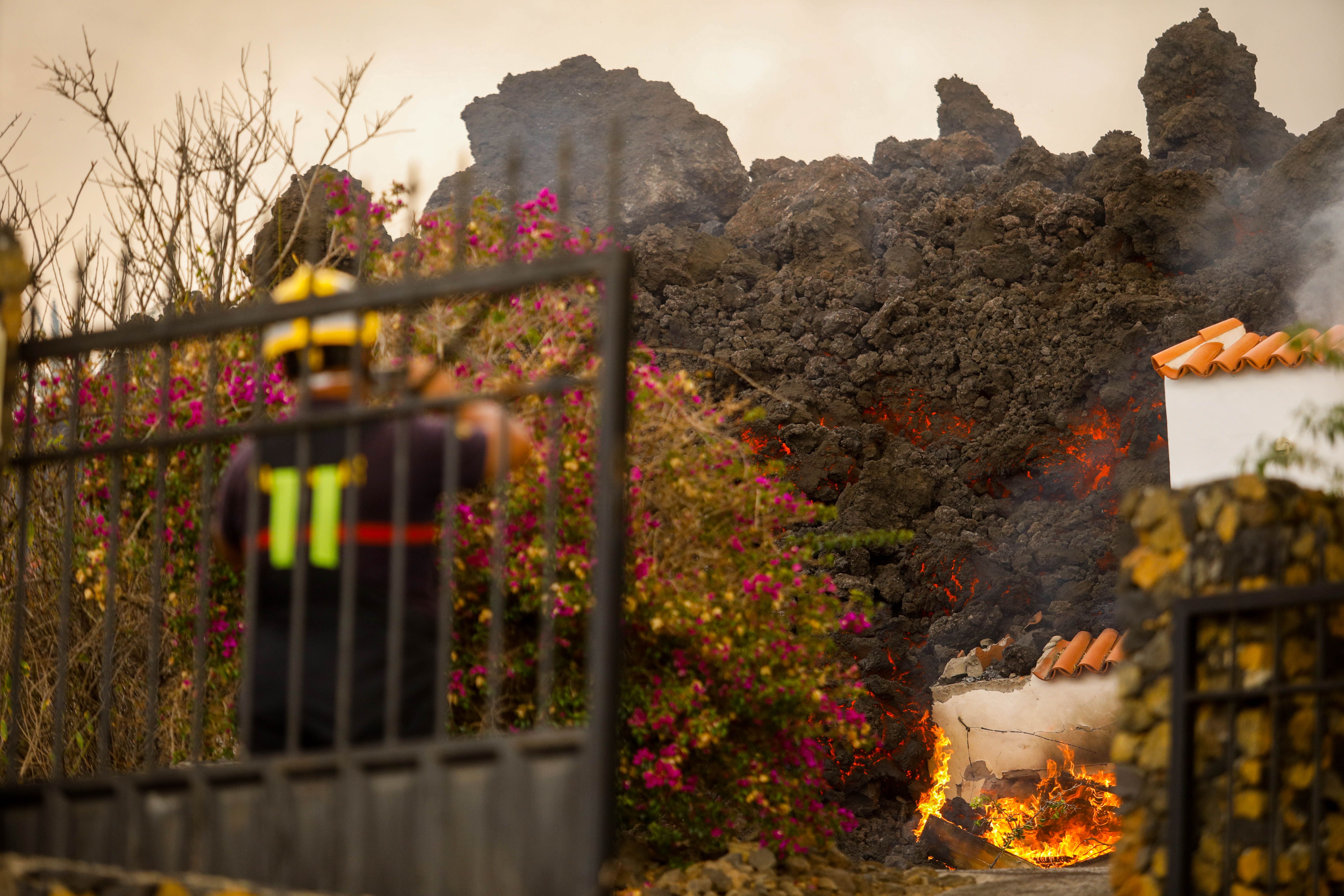 Los mayores de las residencias de La Palma a salvo. Foto: Europa Press