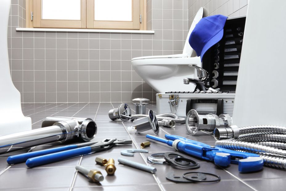 bigstock Plumber Tools And Equipment In 399729179