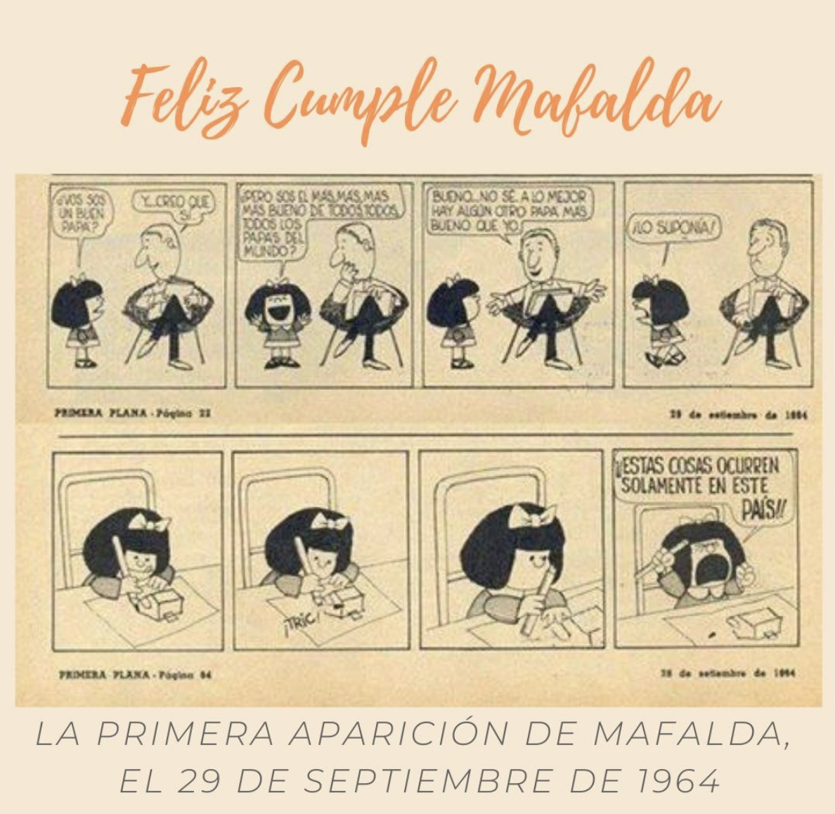 Mafalda cumple 57 años. Foto: Instagram