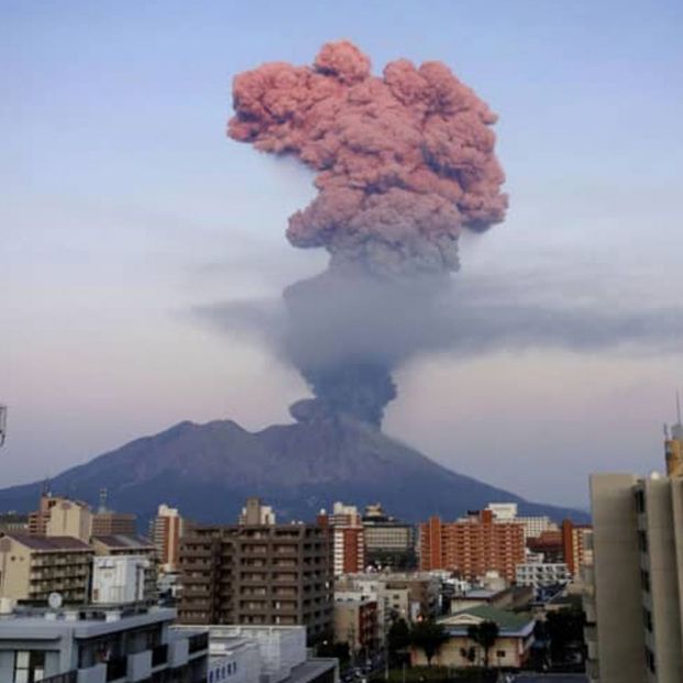 Volcan Sakurajima Japon