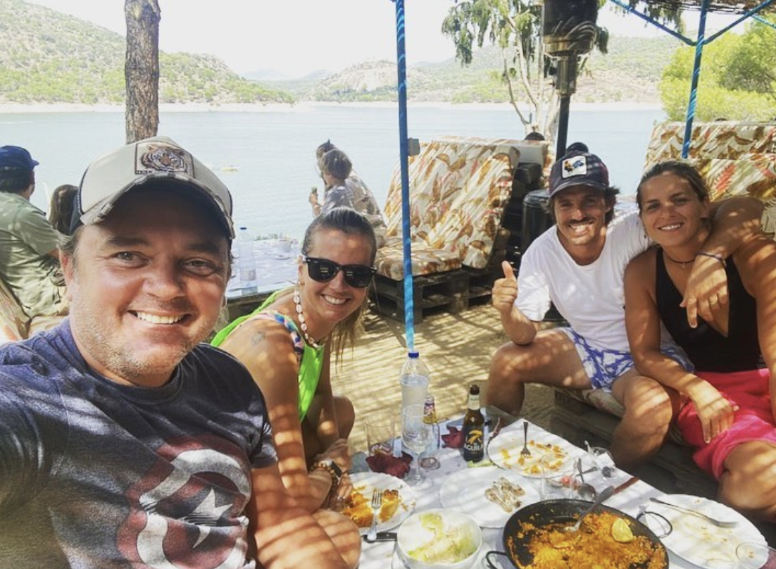 Antonio Morales de la Heras con su mujer y una pareja de amigos. Foto: Instagram