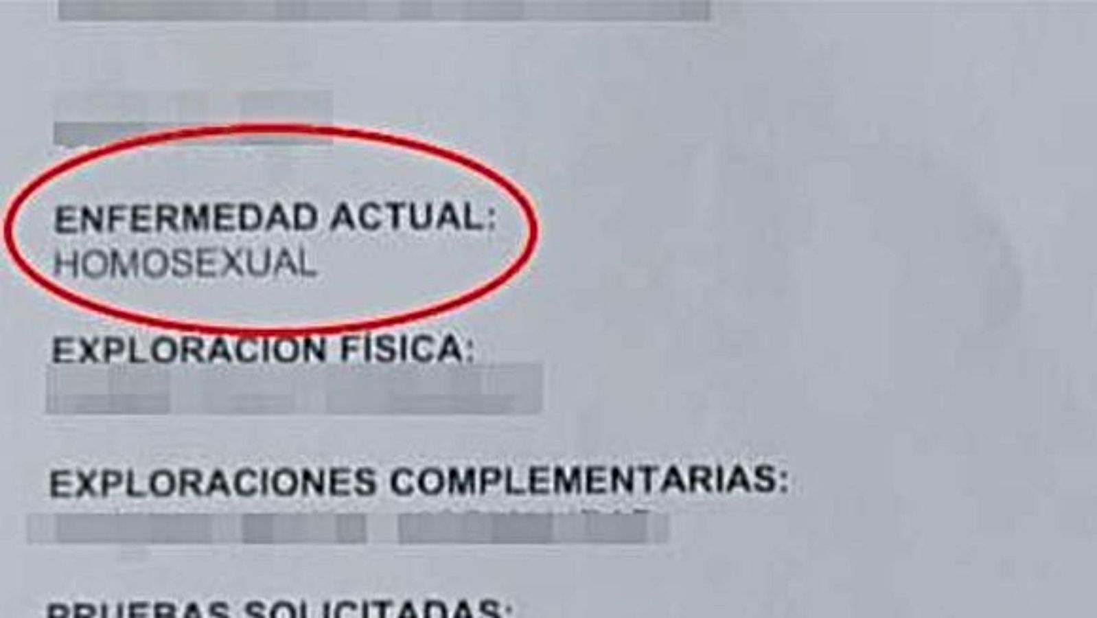 Un ginecólogo diagnostica la homosexualidad como enfermedad a una joven de 19 años Un ginecólogo diagnostica la homosexualidad como enfermedad a una joven de 19 años