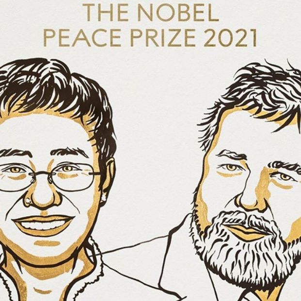 Los periodistas Maria Ressa y Dimitri Muratov, Premio Nobel de la Paz 2021 Los periodistas Maria Ressa y Dimitri Muratov, Premio Nobel de la Paz 2021