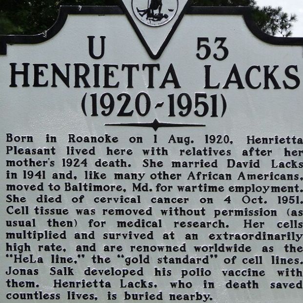 Homenaje a Henrietta Lacks. Foto Wikipedia