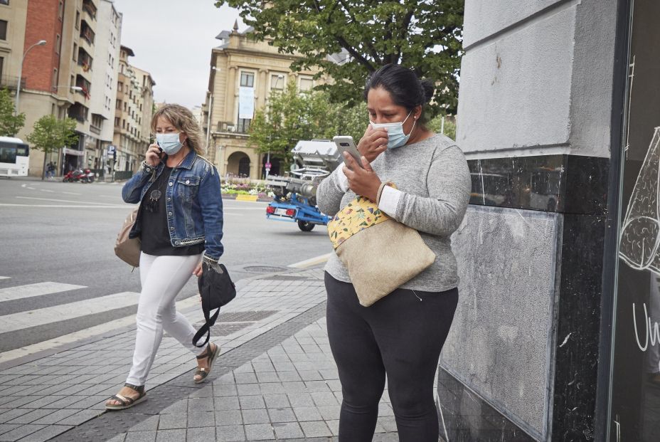 EuropaPress 3239864 personas mascarilla centrica calle pamplona navarra espana 17 julio 2020