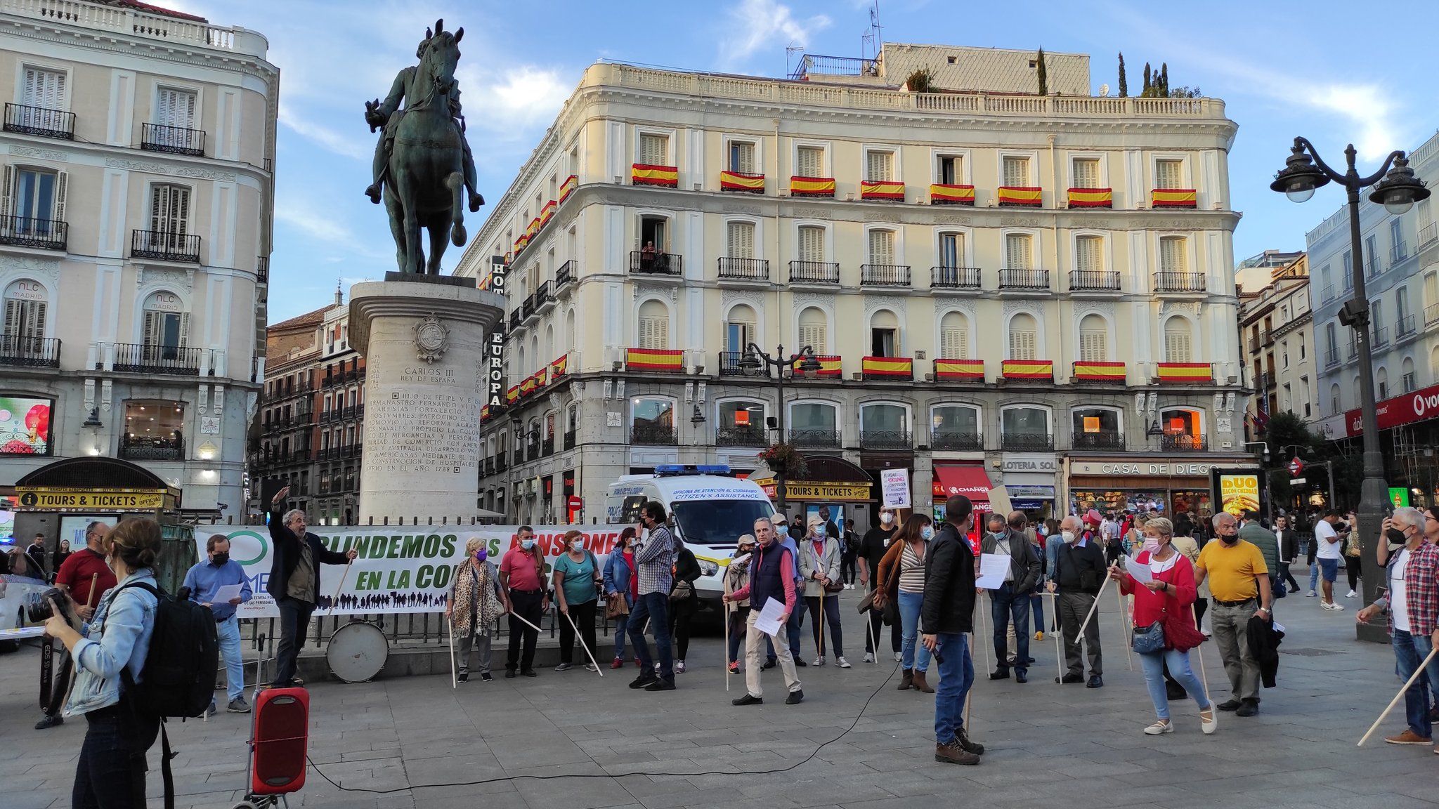 La MERP convoca 'bastonadas' en todo el país por el blindaje constitucional de las pensiones