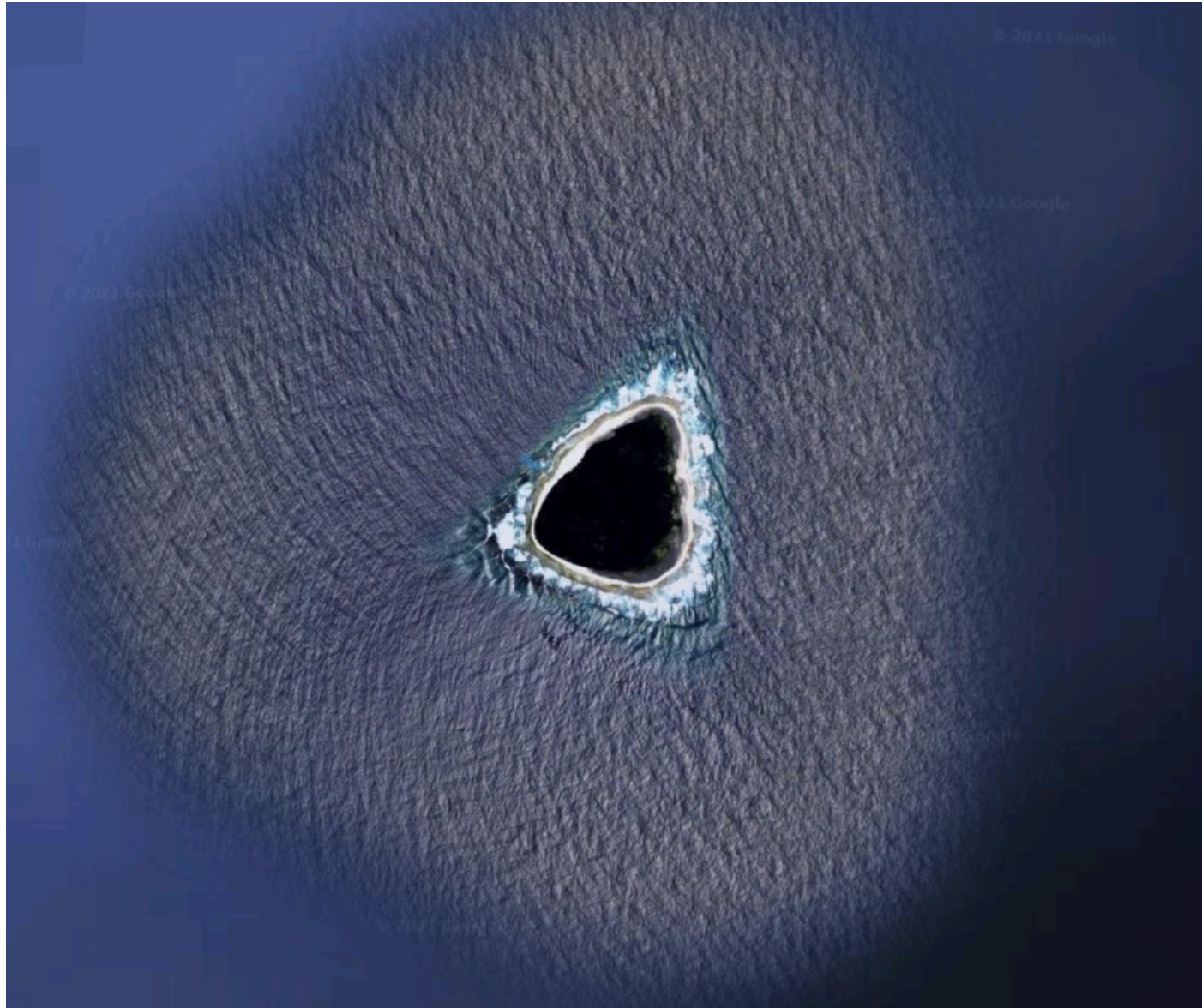 ¿Qué es el misterioso 'agujero negro' de Google Maps que intriga a los internautas? (Foto: Reddit)