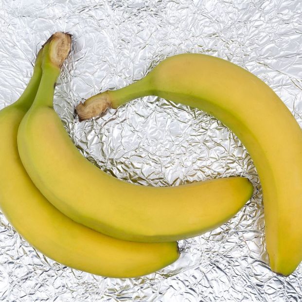 bigstock Plátanos con papel de aluminio