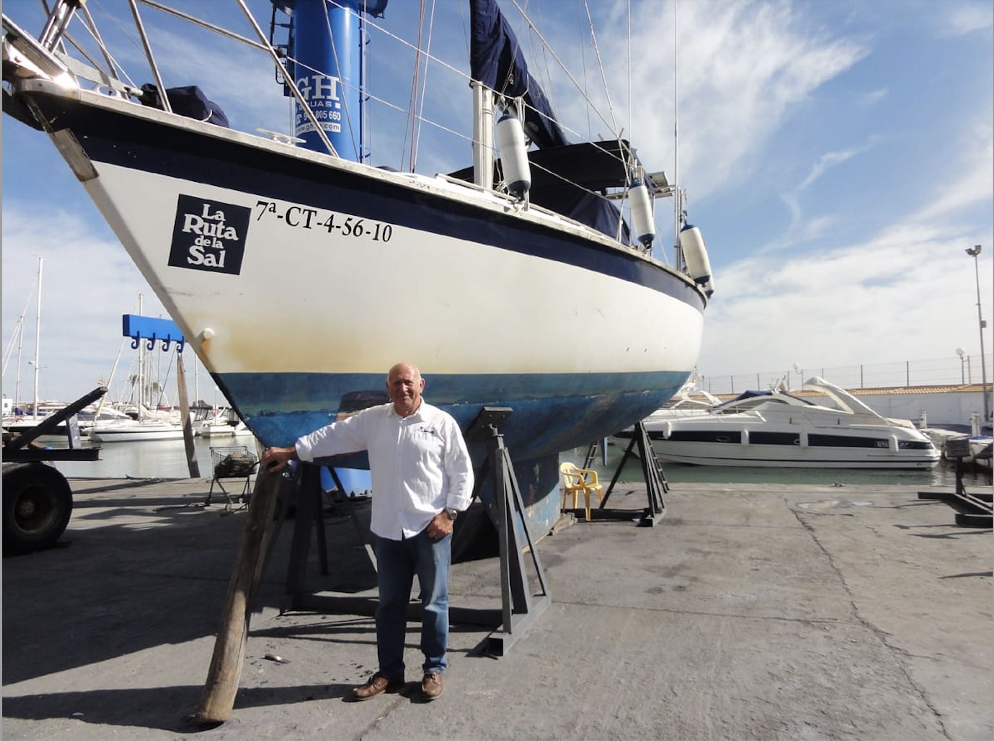 Francisco Vaño, el hombre de 68 años que cruzará el Atlántico en velero por tercera vez (Foto: cedida)