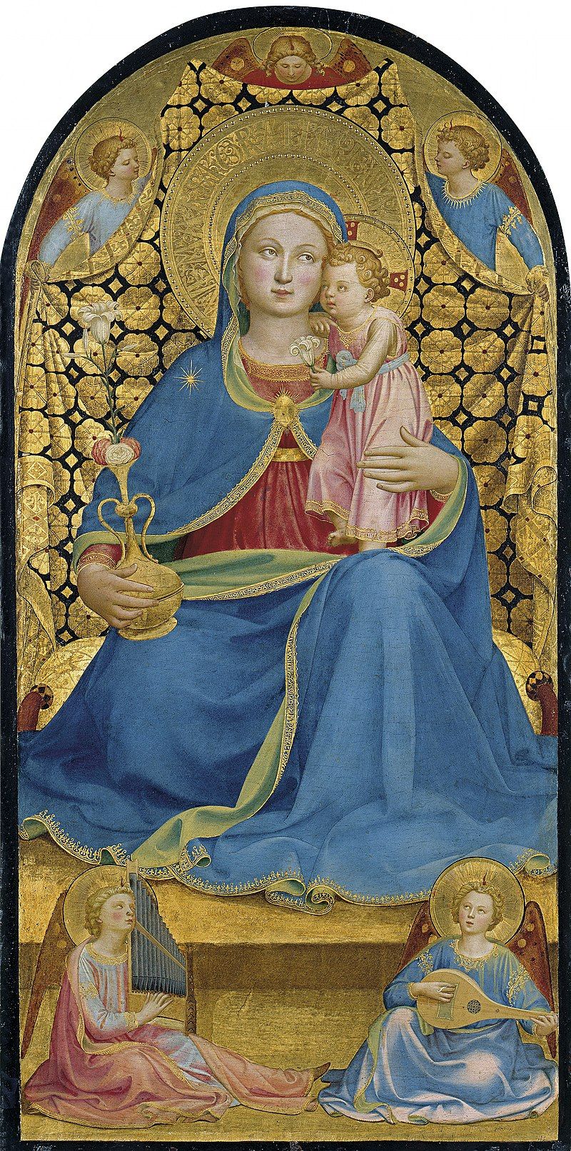  La Virgen de la Humildad, de Fra Angelico. Foto: Wikipedia