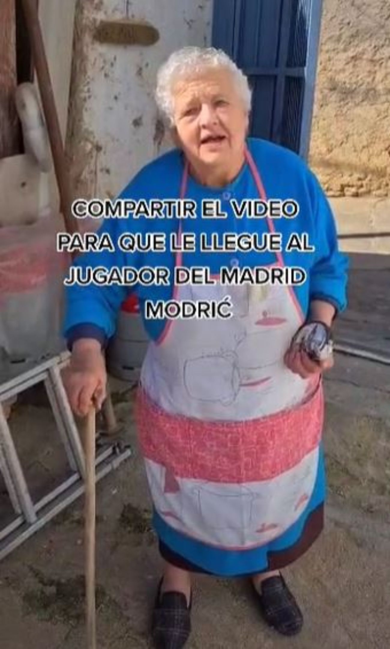 Las redes hacen su magia y Modric cumple el sueño de Elvira, una fan de 80 años