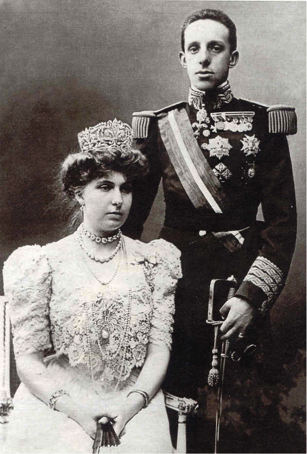 Retrato de Alfonso XIII y Victoria Eugenia