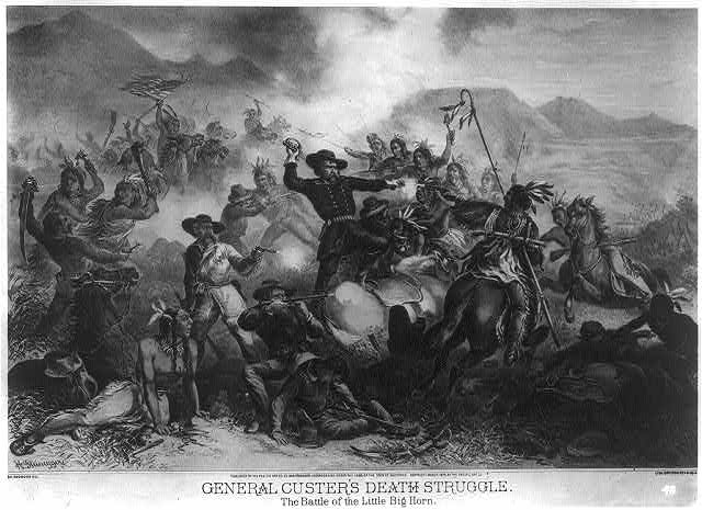 Alegoría de la Batalla de Little Big Horn. Imagen: Wikipedia