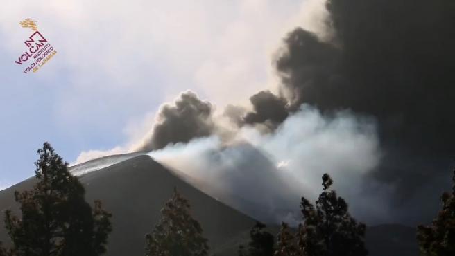 erupcion del volcan de la palma vista desde tacande