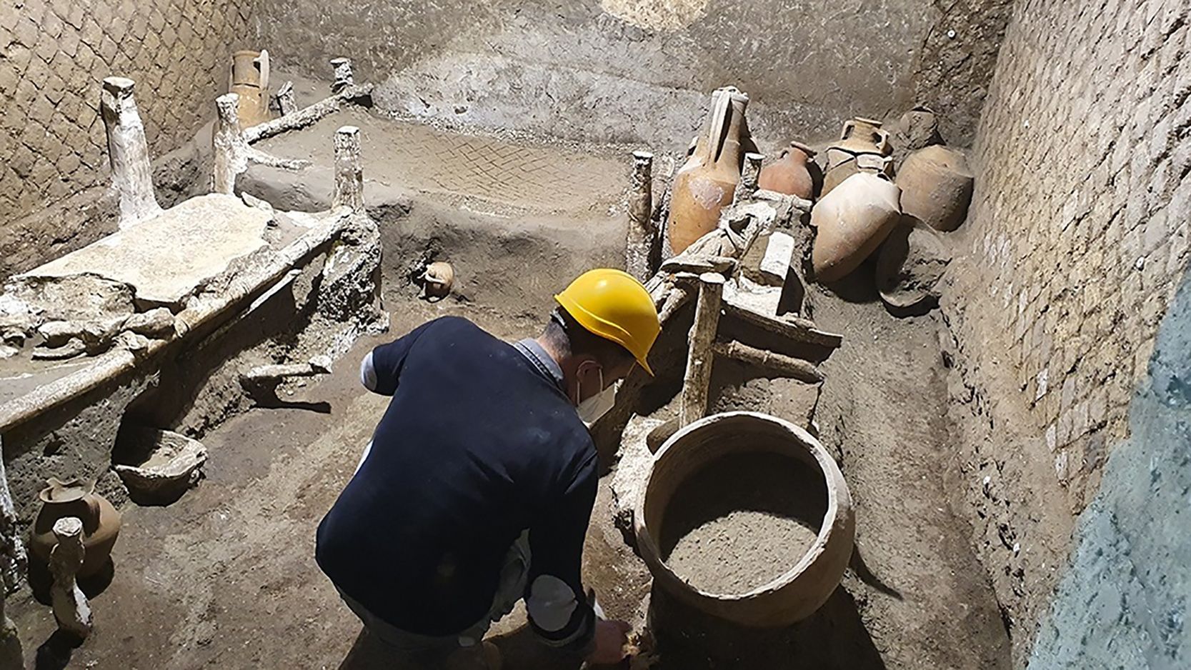 Así vivían los esclavos en Pompeya: en una despensa de 16 metros cuadrados y con camas desmontables