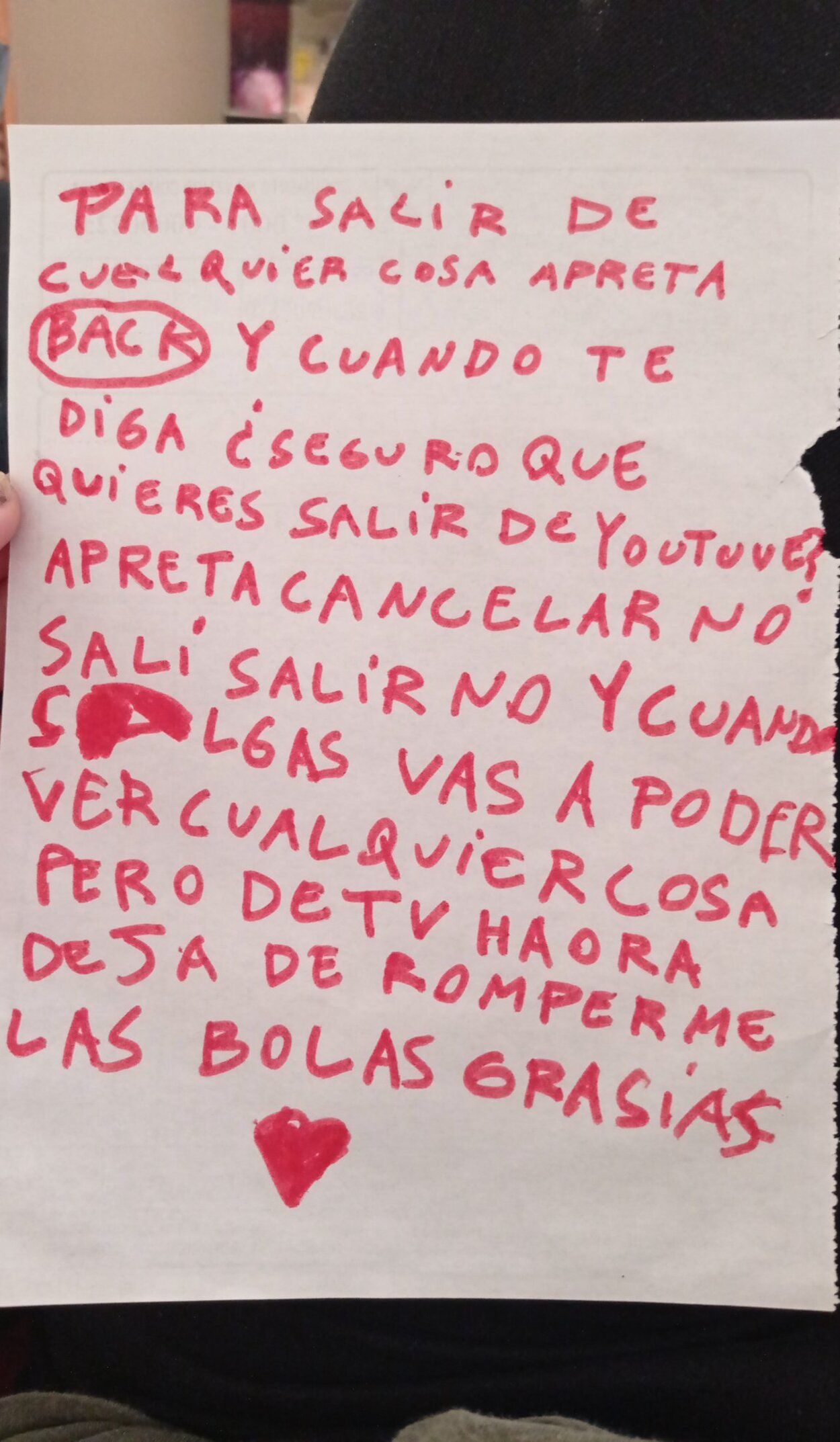 La peculiar carta de una nieta para enseñar a su abuela a utilizar la televisión