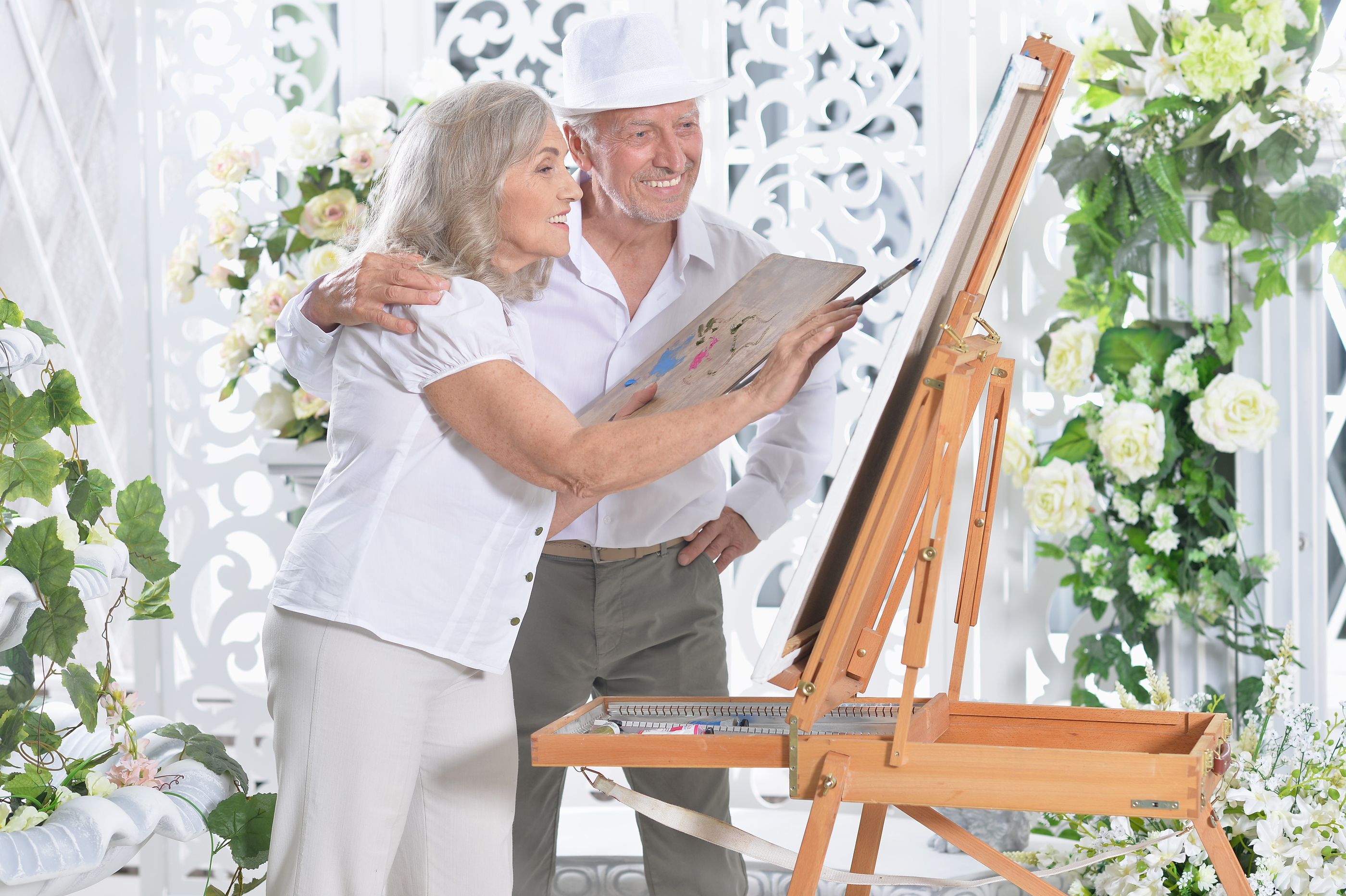 Beneficios de la pintura en personas mayores