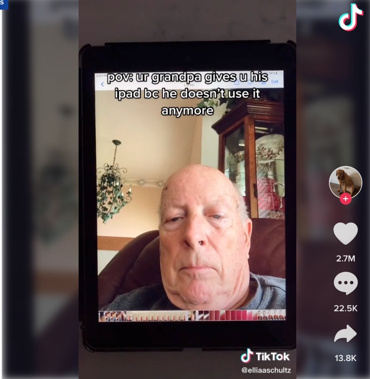 El carrete de Ron: triunfa en TikTok con las fotos que su abuelo se hizo sin querer con el iPad