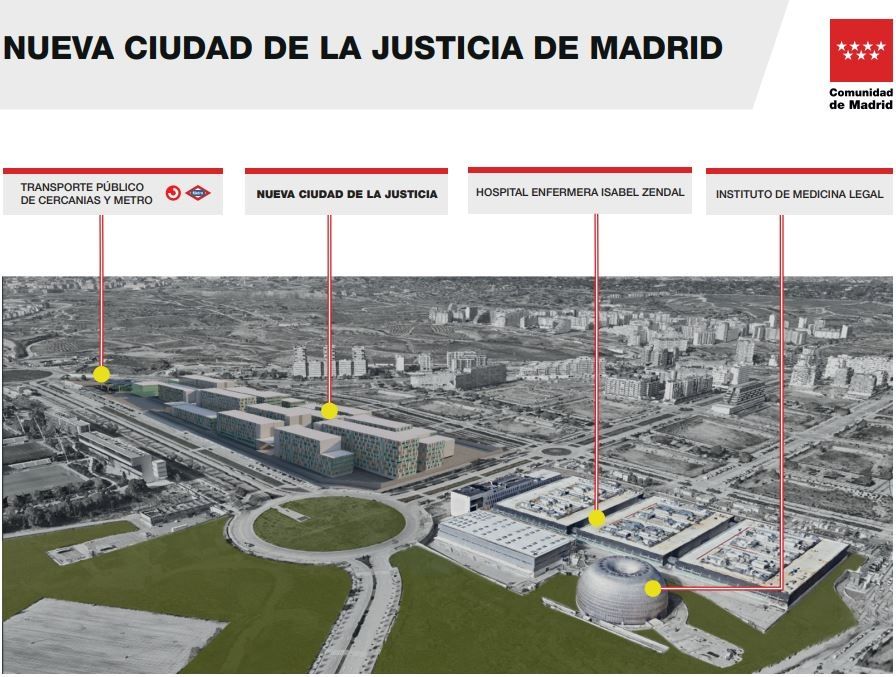 La Ciudad de la Justicia de Madrid ocupará el doble que Ifema y tendrá 18 edificios judiciales. Foto: Europa Press 