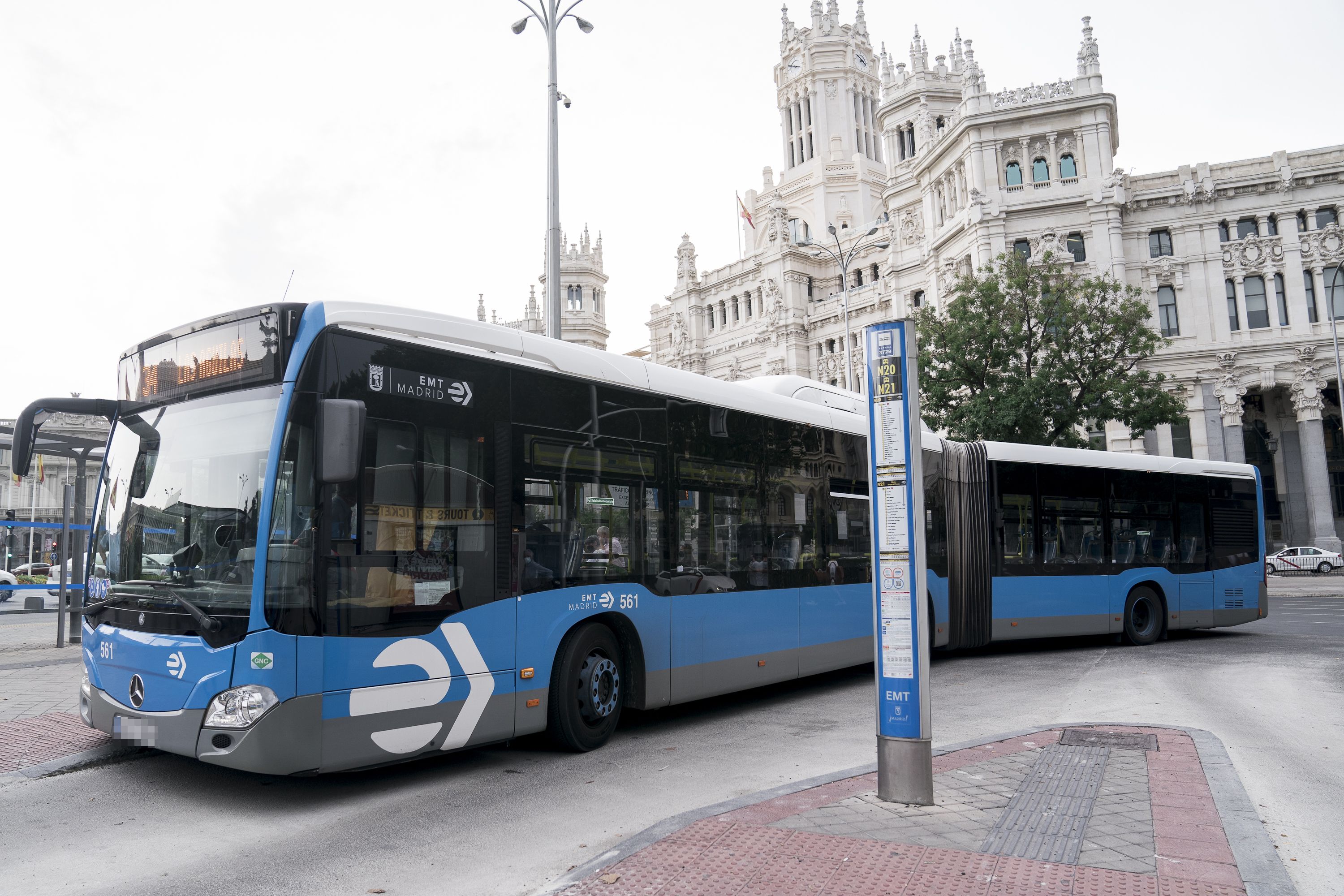 Viajar en autobús será gratis en Madrid el último fin de semana de noviembre. Foto: Europa Press