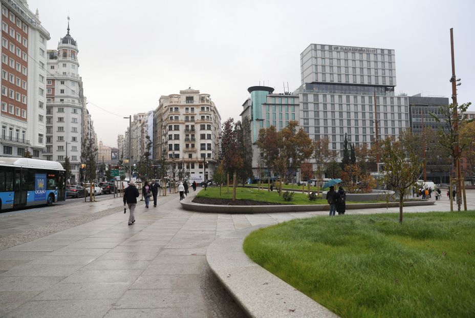 Fotogalería: así es la nueva Plaza de España de Madrid tras dos años de obras