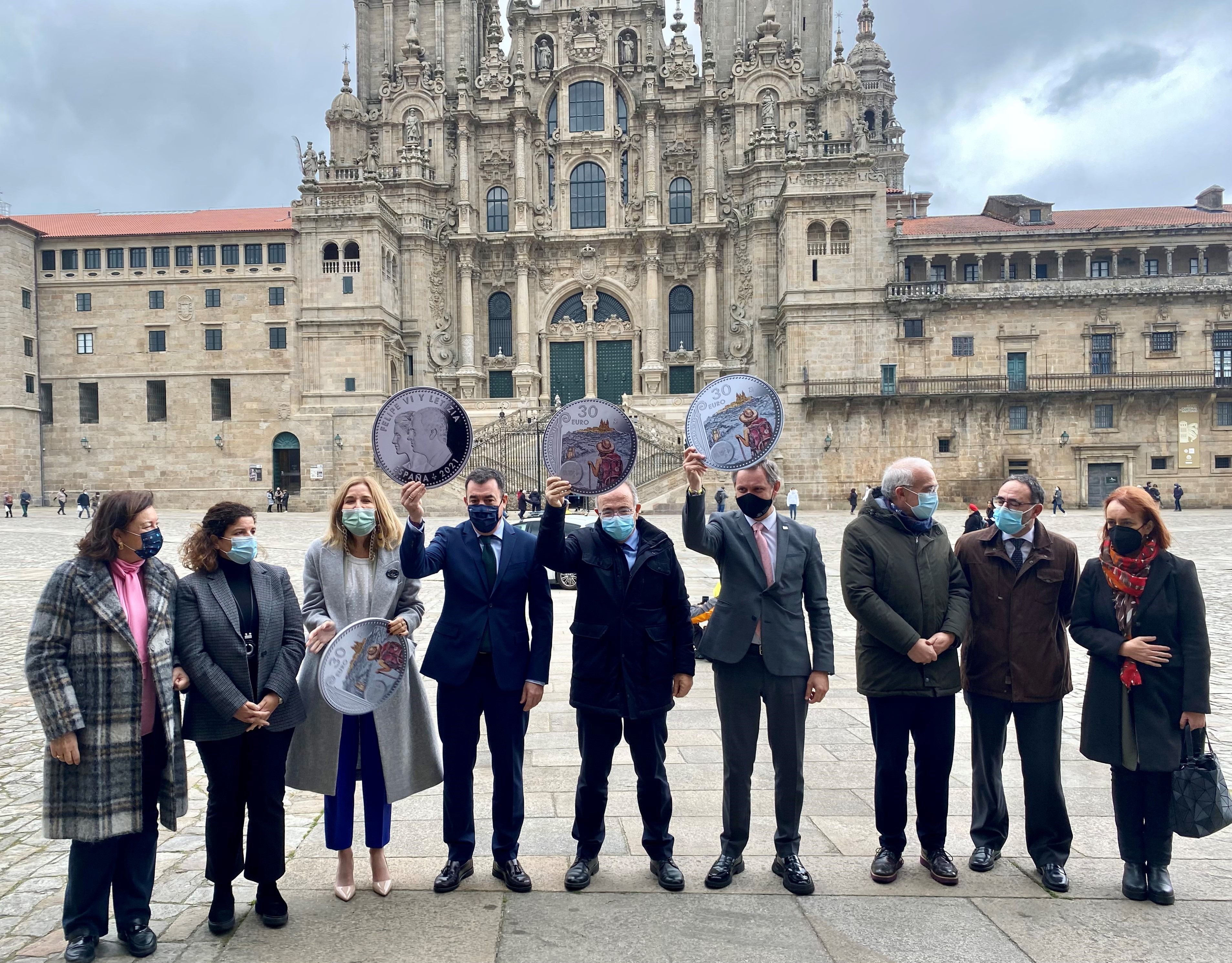 Un millón de monedas de 30 euros con la imagen de una peregrina para el doble Año Santo 21-22