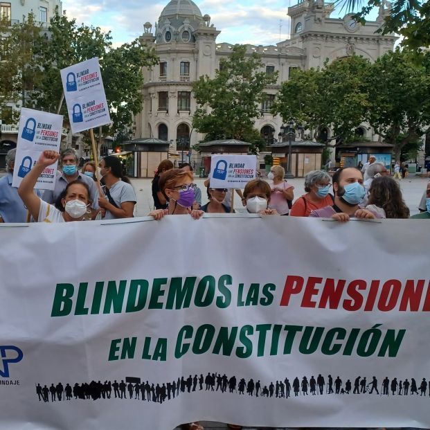 manifestacion mesa blindaje pensiones
