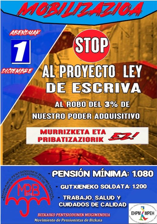 cartel pensionistas vascos