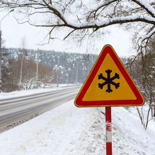aviso nieve carretera