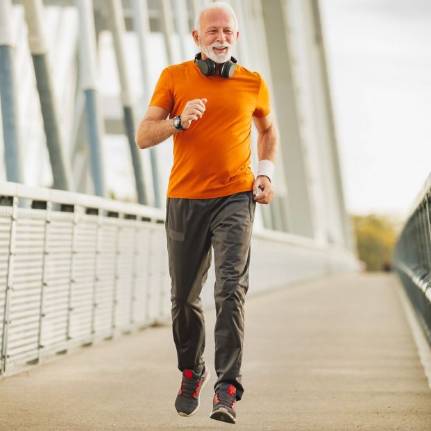 bigstock Sporty Old Man Running Doing E 427932647