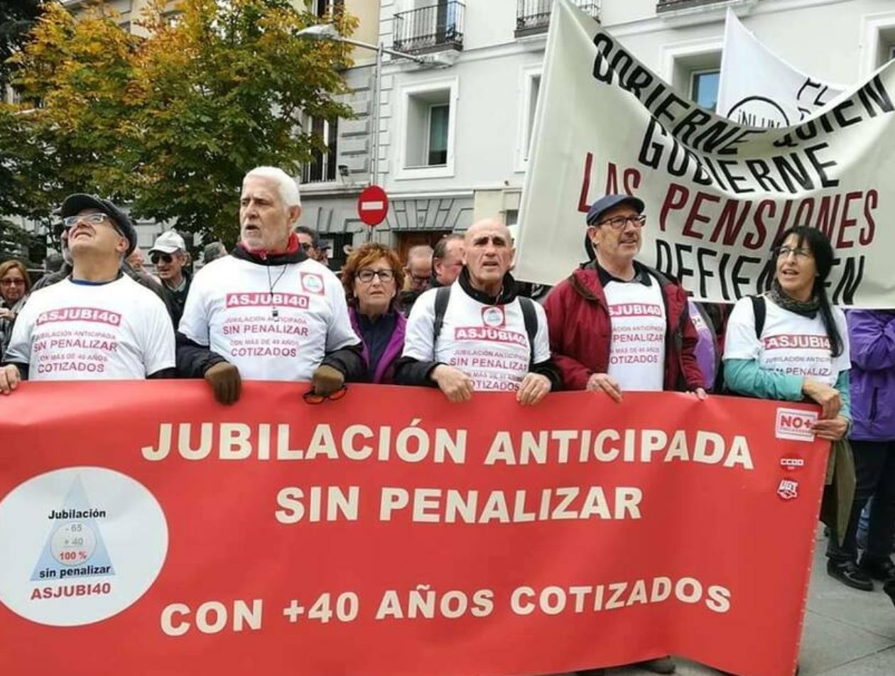 Los jubilados anticipados con largas carreras en pie de  guerra: "Damos por cerrada la vía política"