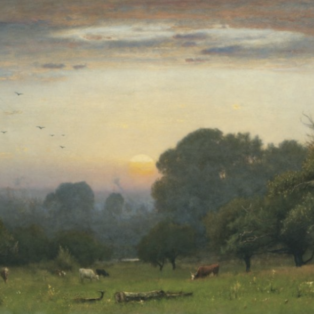 George Inness. Mañana , c. 1878. Foto: Museo Nacional Thyssen-Bornemisza