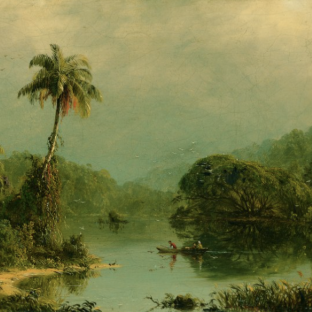 Frederic Edwin Church. Paisaje tropical, 1855. Foto: Colección Carmen Thyssen-Bornemisza