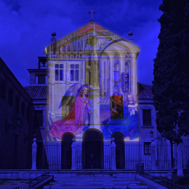 Las fachadas de las iglesias madrileñas 'se llenan' de obras del Museo del Prado