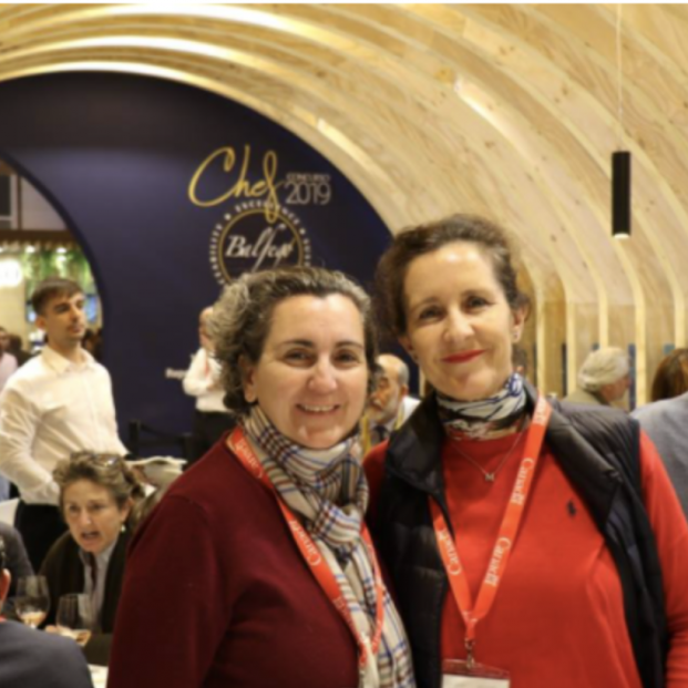 Pepa Muñoz y Mila en el Salón de Gourmets de 2019. Foto:  Balfegó