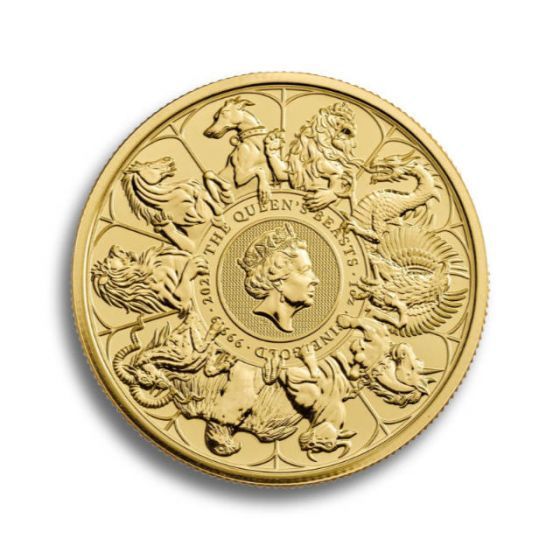 Las doce mejores monedas de oro para invertir un pellizco de la Lotería queens beast