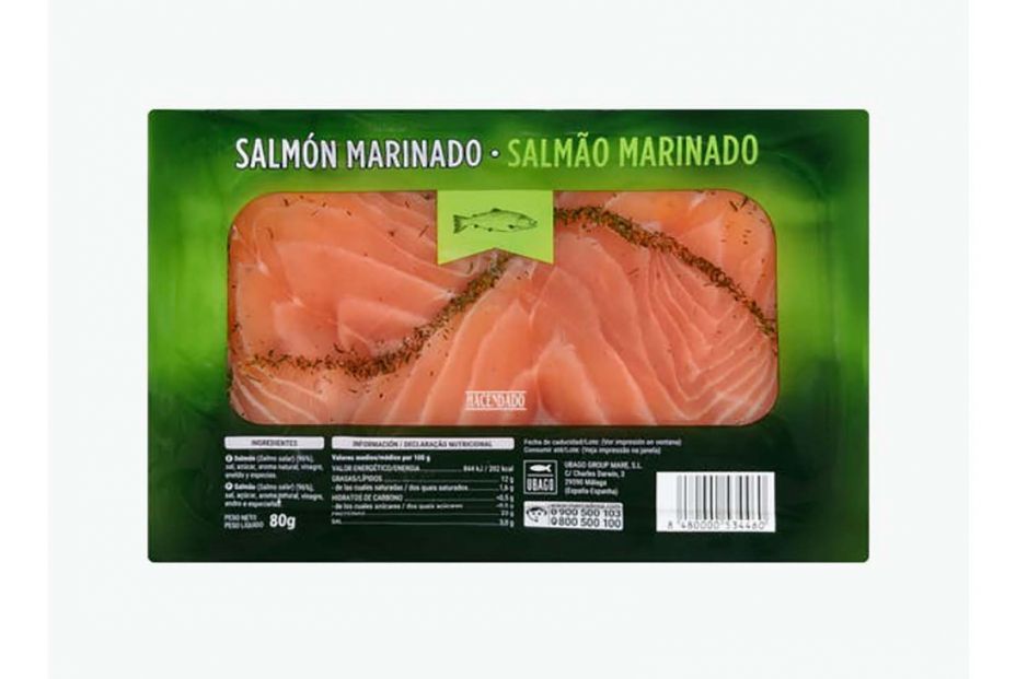 salmon marinado hacendado