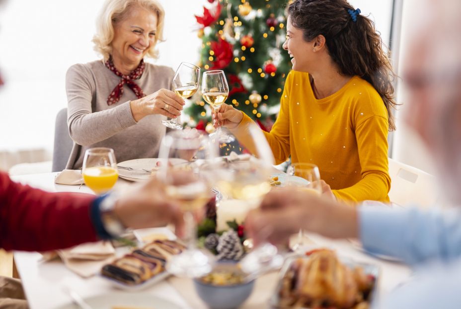 bigstock Family Having Christmas Dinner 437515709