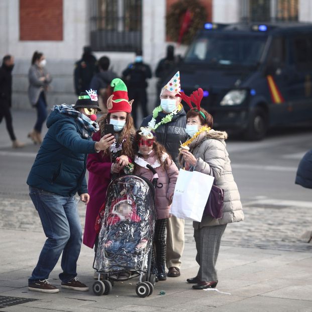 Policías, drones y reducción del aforo, entre las medidas para la Nochevieja en Sol en Madrid. Foto: Europa Press