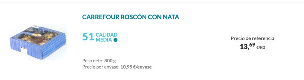 CARREFOUR ROSCÓN CON NATA CARREFOUR ROSCÓN CON NATA