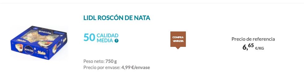 Roscón Lidl Roscón Lidl