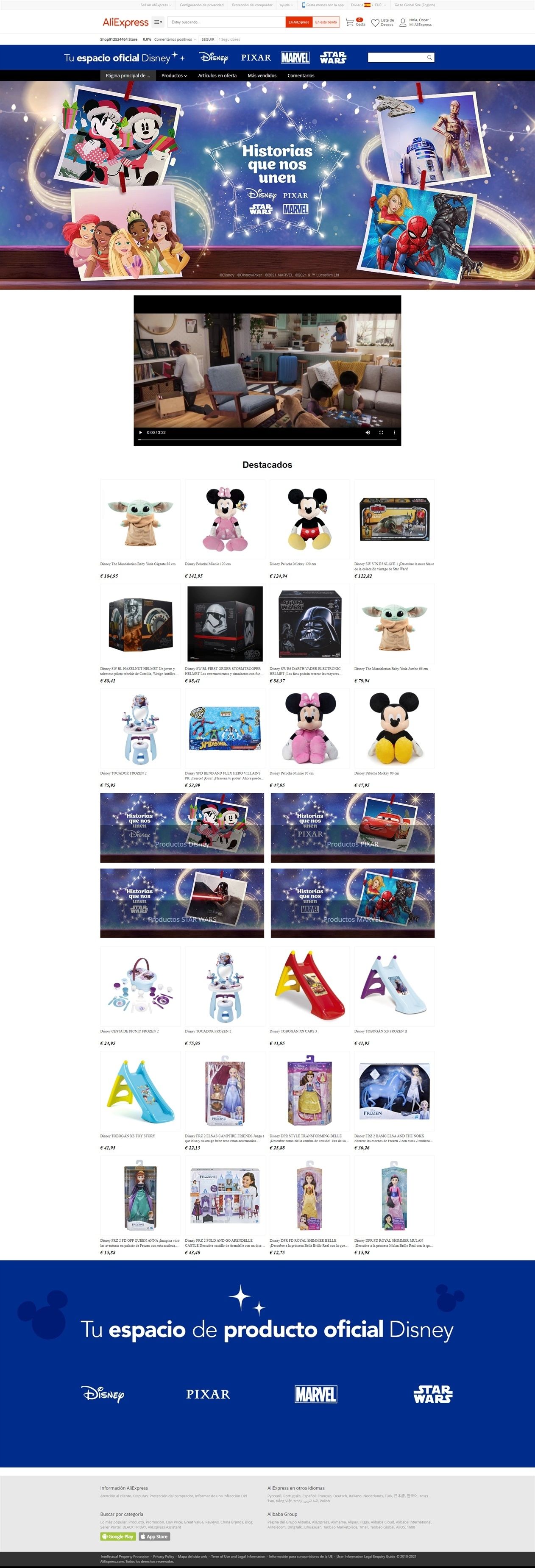 EuropaPress 4167252 tienda disney aliexpress EuropaPress 4167252 tienda disney aliexpress