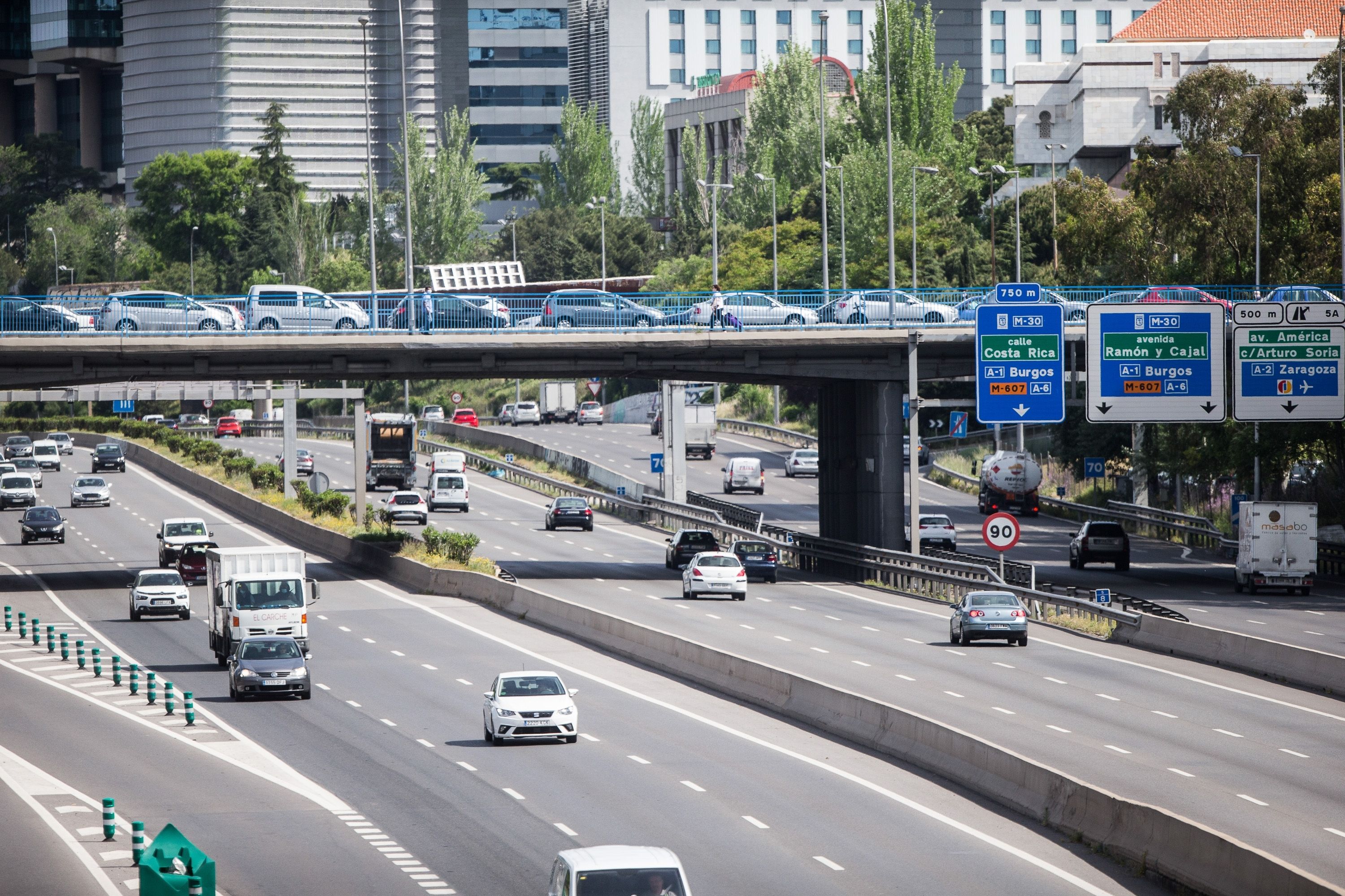 Estos son los coches que no podrán circular por el interior de la M 30 desde el 1 de enero