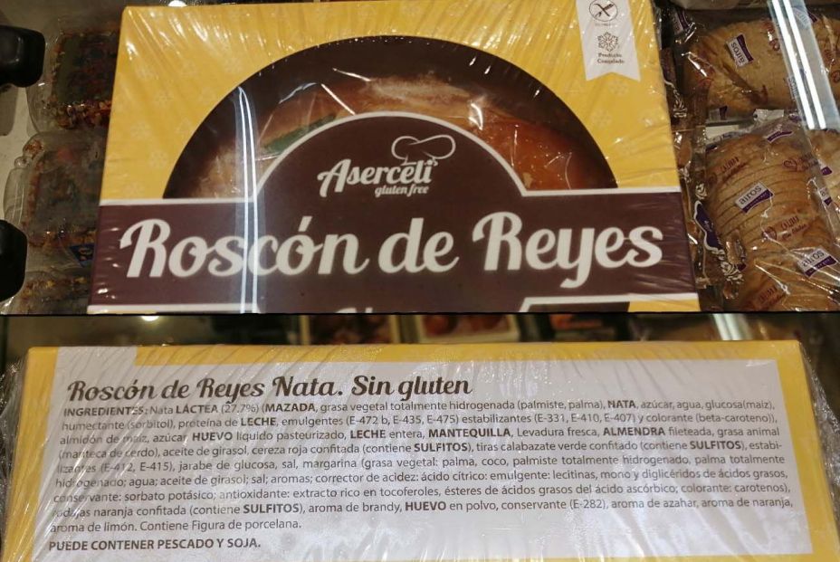 Roscón de Reyes fabricado por Aserceli para supermercados MAS.