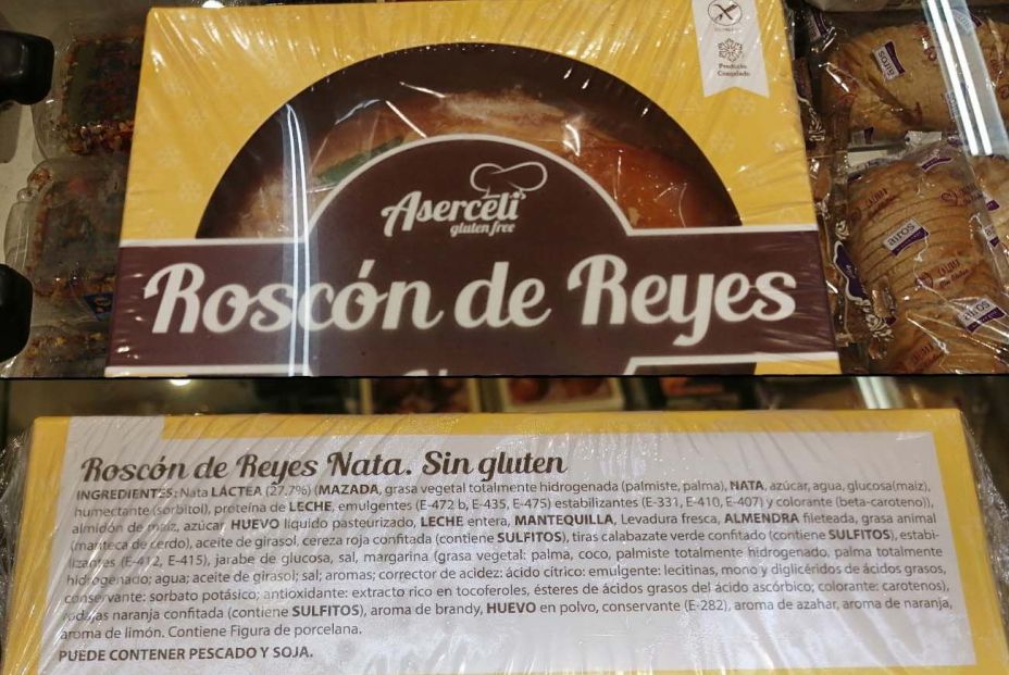 Roscón de Reyes fabricado por Aserceli para supermercados MAS. Roscón de Reyes fabricado por Aserceli para supermercados MAS.