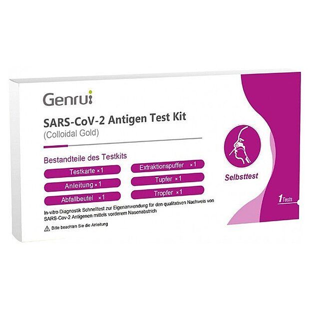 test rapido de antigenos covid 19 1 test nasal genrui biotech