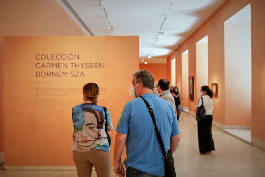 EuropaPress 3183084 visitantes museo thyssen primer dia abre puertas haber permanecido casi