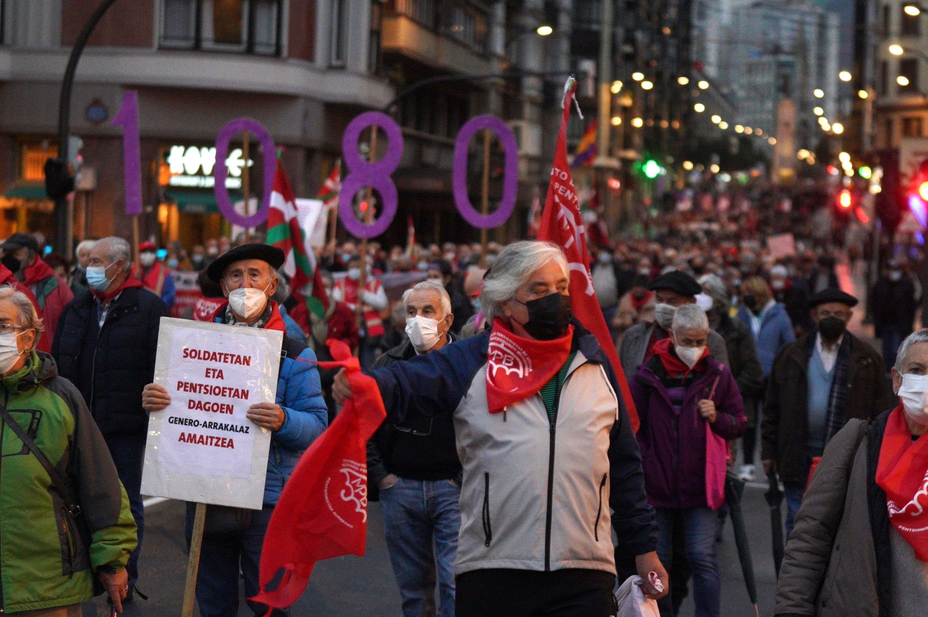 Los pensionistas vascos siguen su lucha con manifestaciones este sábado 15 en País Vasco y Navarra