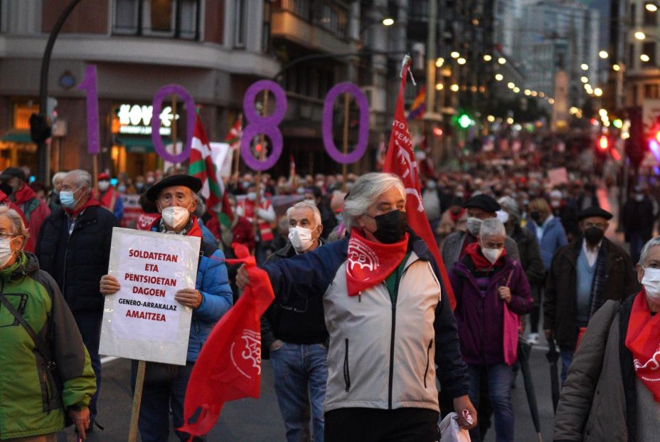 Los pensionistas vascos siguen su lucha con manifestaciones este sábado 15 en País Vasco y Navarra